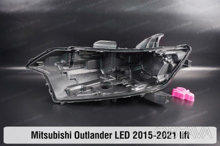 Новый корпус фары Mitsubishi Outlander 3 LED (2015-2022) III поколение 2 рестайл. . фото 1
