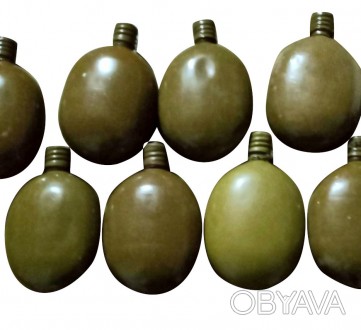 Фляга армейская с чехлом складского хранения цвет оливковый объём 0,75 литра, ве. . фото 1