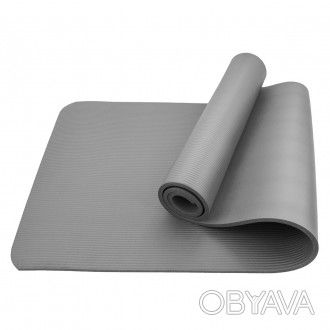 Коврик (мат) для йоги и фитнеса Sportcraft NBR 1 см ES0073 Grey