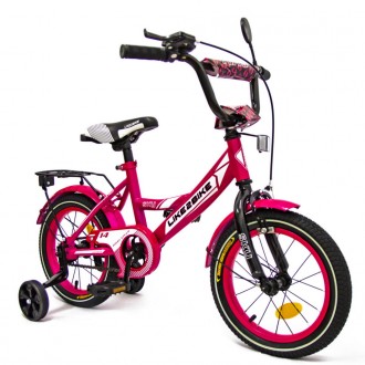 Велосипед детский Like2bike "Sky" 211403 колёса 14" рама сталь со звонком розовы. Сумы. фото 1 Велосипед детский Like2bike "Sky" 211403 колёса 14" рама сталь со звонком розовы. Сумы. фото 1
