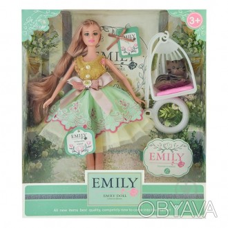 Кукла "Emily" с аксессуарами как всегда прекрасно выглядит.
У неё модный наряд, . . фото 1