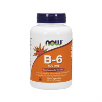 
Описание NOW B-6 100 мг 
Витамин B-6 от Now – это пищевая добавка для поддержан. . фото 4