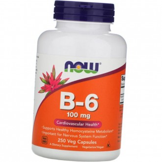 
Описание NOW B-6 100 мг 
Витамин B-6 от Now – это пищевая добавка для поддержан. . фото 3