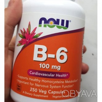 
Описание NOW B-6 100 мг 
Витамин B-6 от Now – это пищевая добавка для поддержан. . фото 1