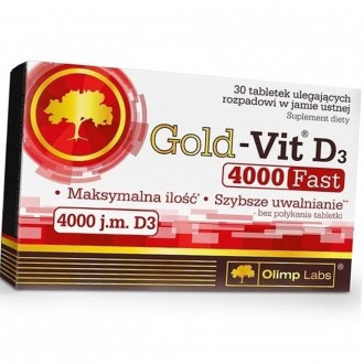 Описание OLIMP Gold-Vit D3 Fast 4000 j.m. 
Пищевая добавка, содержащая высокие д. . фото 2