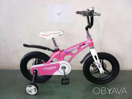 Детский велосипед премиум класса Crosser Premium 16" с облегченной рамой из магн. . фото 1
