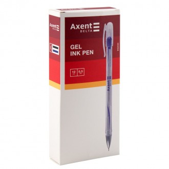 Ручка гелева AXENT DG 2020 0,5 мм синя корпус прозорий DG2020-02
 
Характеристик. . фото 3