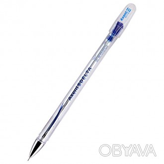 Ручка гелева AXENT DG 2020 0,5 мм синя корпус прозорий DG2020-02
 
Характеристик. . фото 1