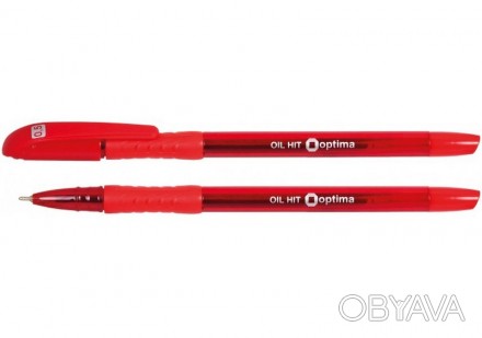 Ручка масляна OPTIMA OIL HIT 0,5 мм червона O15630-03
 
Чорнила на масляній осно. . фото 1