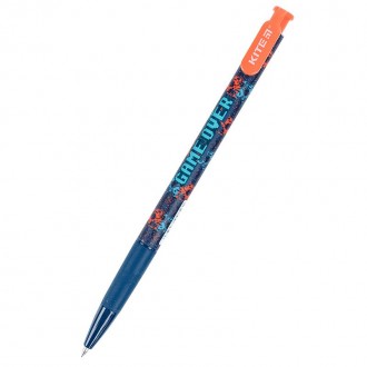 Ручка шариковая автоматическая Kite Game over синяя K21-363-02
 
Ручка шариковая. . фото 2