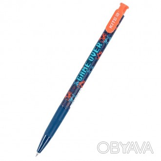 Ручка шариковая автоматическая Kite Game over синяя K21-363-02
 
Ручка шариковая. . фото 1