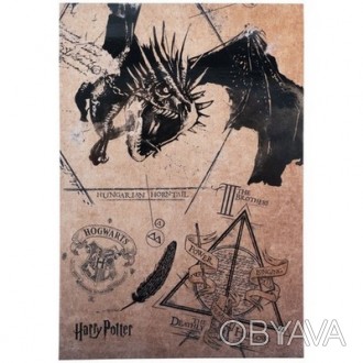 Блокнот-планшет А5 KITE Harry Potter в клітинку 50 арк, м`яка обкладинка HP21-19. . фото 1