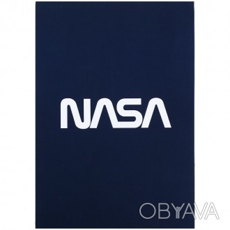 Блокнот-планшет А5 KITE NASA в клітинку 50арк, м'яка обкладинка, синій NS21-194-. . фото 1