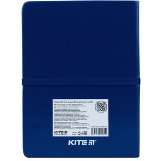 Блокнот В6 на гумці KITE Blue monkey в клітинку 96 арк, тверда обкладинка K22-46. . фото 5