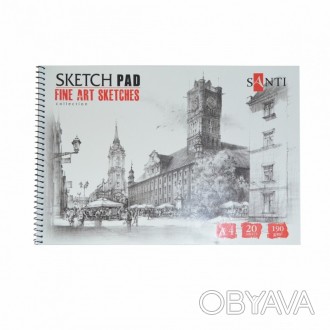 Альбом для графіки А4 Santi Fine art sketches 20арк, 190г/м2 742620
 
Альбом для. . фото 1