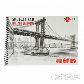 Альбом для графіки А5 Santi Fine art sketches 20арк, 190г/м2 742621
 
Альбом для. . фото 1
