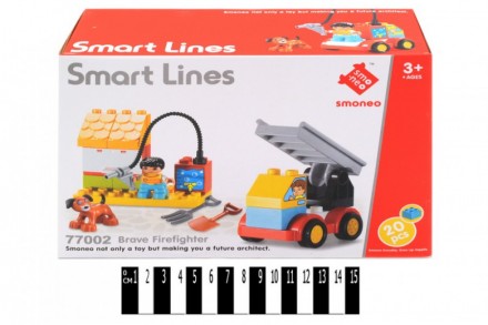 Констр. "SMART LINES" 20 дет. 77002A р.25*9*17см (шт.)
Констр. "SMART LINES" 20 . . фото 3