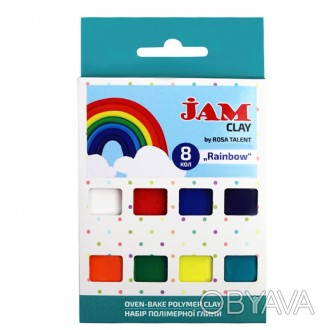 Набір пластики Jam Clay Rainbow 8х20г ROSA TALENT 5059006
 
Глина полімерна Jam . . фото 1
