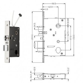 Офисный замок SEVEN Lock SL-7730 предназначен для контроля доступа в офисные и п. . фото 6