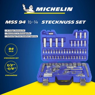Набор ручного инструмента Michelin MSS 94-1/2-1/4 SOCKET SET
Комплектация:
	Торц. . фото 3
