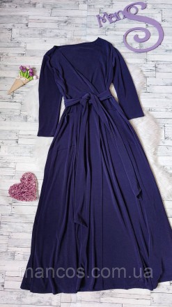 Платье женское Asos длинное синее на запах 44 размер
Состояние б/у, в идеальном . . фото 2
