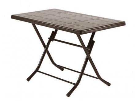 Складной барный стол, изготовленный из прочного полипропилена с металлической ск. . фото 2