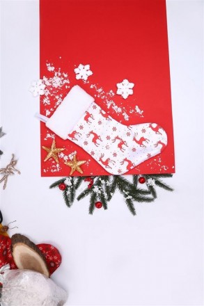 Носок для подарков ColorWay Merry Christmas, 38см, White/Deer 
 
Отправка данног. . фото 2