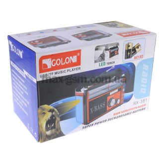 Колонка Golon RX-382, которая имеет SD, USB, mini SD, благодаря которому может в. . фото 3