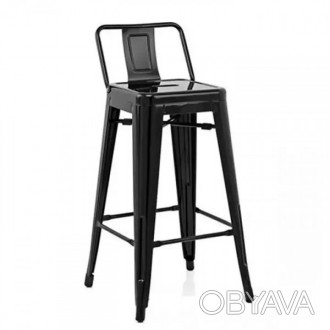 Барний стілець високий, не повертається, матеріал метал фарбований з попередньою. . фото 1