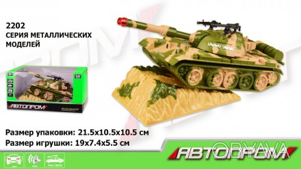 Военная техника метал 2202 "АВТОПРОМ",свет,звук, в коробке 21.5*10.5*10.5см 
 
О. . фото 1