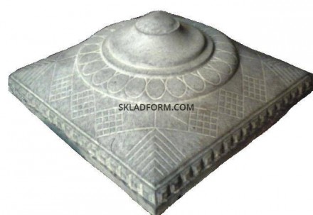 Форма крышки столба Джихад 5
размер 45х45 см

высота: 18 см

материал: стек. . фото 2