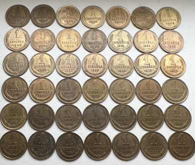 Набор монет СССР с 1926 по 1991 без повторов (продажа одним лотом)
1 копейка
1. . фото 2