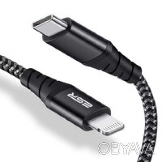 Кабель ESR USB-C to Lightning PD Charching Cable предназначен для быстрого и удо. . фото 1