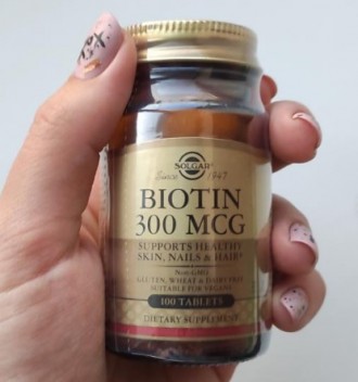 Биотин Солгар Solgar Biotin 300 mcg 100 таб
✅Только оригинальная продукция, отпр. . фото 3