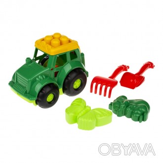 Трактор "Кузнечик" No2 - замечательный набор игрушек, в который входит сам тракт. . фото 1
