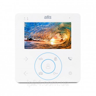 
	Відеодомофон ATIS AD-480MW з кольоровим 4 дюймовим TFT-екраном, сенсорними кно. . фото 2