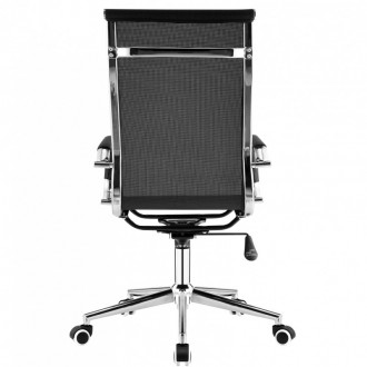 Офисное кресло с высокой спинкой

- Хромированная основа

- Кресло изготовле. . фото 4