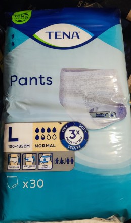 Трусы-подгузники для взрослых Tena Pants Normal Large, 30 шт.. Киев. фото 1 Трусы-подгузники для взрослых Tena Pants Normal Large, 30 шт.. Киев. фото 1
