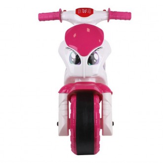 Роскошный бело-розовый «Мотоцикл ТехноК» для настоящих принцесс зазв. . фото 3