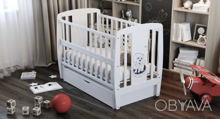 Найсолодші сни присняться малюкові в ліжечку Песик від Дубік-М. Ліжечко виконане. . фото 1