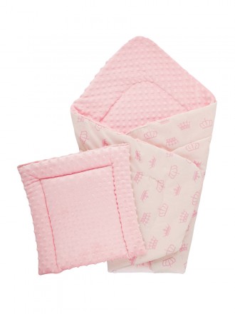 Конверт DOTINEM Minky плюшевый розовый 75х85 см с подушечкой 35х35 см (215608-1). Киев. фото 1 Конверт DOTINEM Minky плюшевый розовый 75х85 см с подушечкой 35х35 см (215608-1). Киев. фото 1