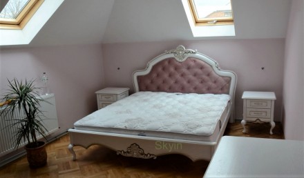 Предлагаем шикарную дубовую кровать Венециано с резьбой и каретной стяжкой из ма. . фото 9