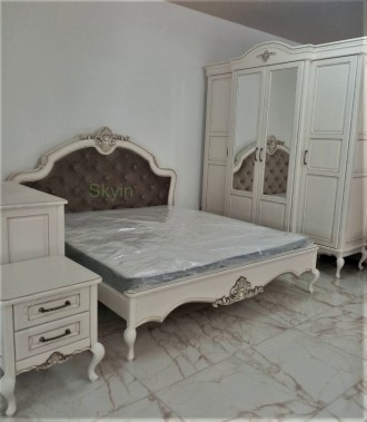 Предлагаем шикарную дубовую кровать Венециано с резьбой и каретной стяжкой из ма. . фото 12