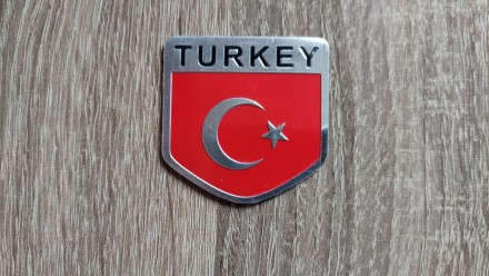 Наклейка алюминиевая флаг Турции
При выборе флага указывайте номер флага № 9

. . фото 2