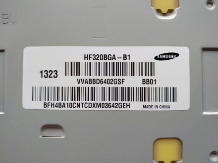 Плата снята с телевизора Samsung UE32F5020AK с механическим повреждением матрицы. . фото 6
