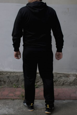 
Артикул: 2145
 Спортивный костюм с капюшоном БАТАЛ черный
 Размеры: 3XL,4XL,5XL. . фото 3
