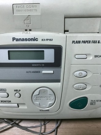Продам  ФАКС  Panasonic  рабочий в отличном состоянии под бумагу А 4.. . фото 4