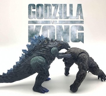 Набор фигурок 8в1 Годзилла против Кинг-Конга, 8в1, 9 см - Godzilla vs King Kong,. . фото 7