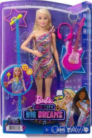 
 Барби поющая кукла Малибу Barbie Big City Big Dreams Singing Malibu Roberts. . фото 1