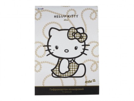 Гофрокартон цветн. (10л/10цвет.) A4 Hello Kitty D /1/100//. Днепр. фото 1 Гофрокартон цветн. (10л/10цвет.) A4 Hello Kitty D /1/100//. Днепр. фото 1